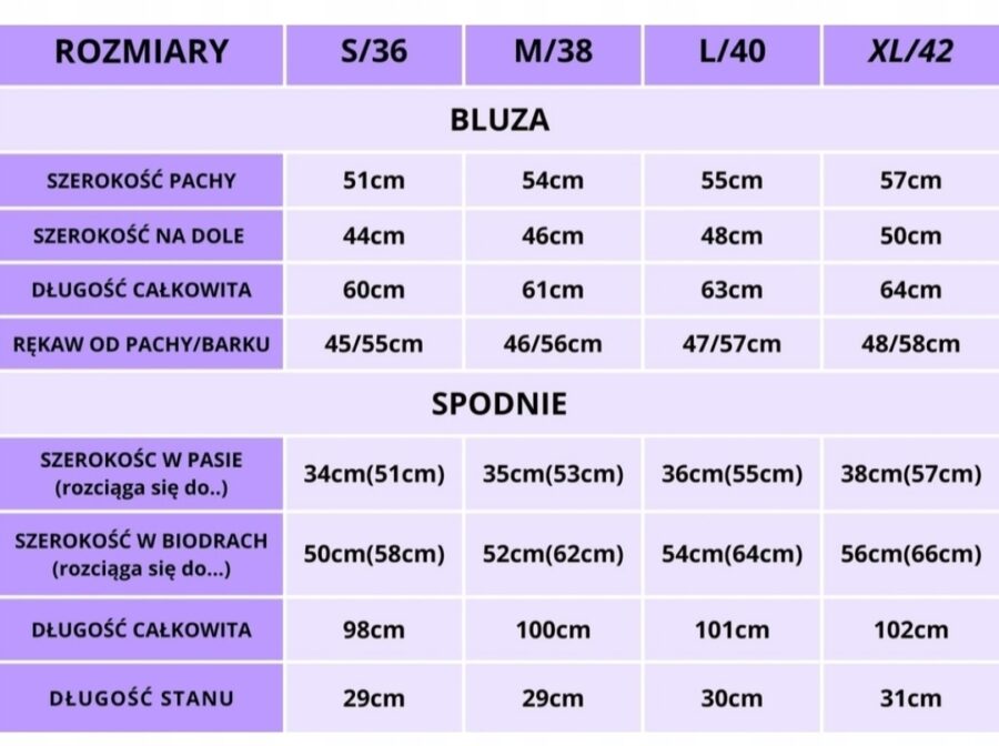 DRES KOMPLET DAMSKI WELUROWY BORDOWY ŚLIWKOWY PREMIUM L - obrazek 9