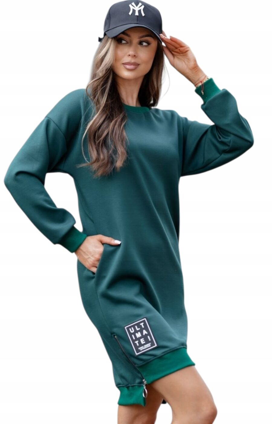 SUKIENKA DRESOWA SPORTOWA TUNIKA Z SUWAKIEM MASEŁKO PL PROD ROZM L/XL