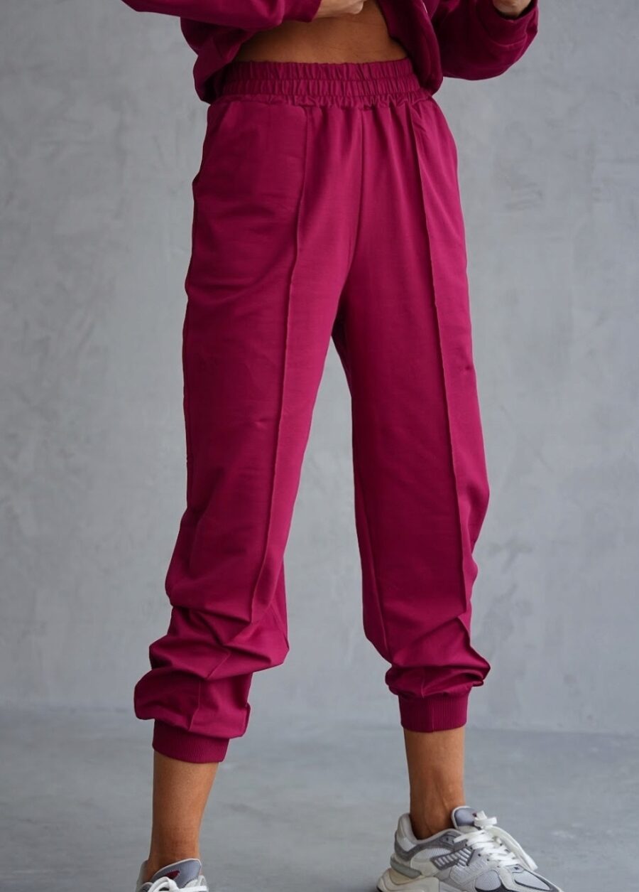 DRES DAMSKI BAWEŁNIANY PORZĄDNY KOMPLET DRESOWY BLUZA KANGURKA PREMIUM XL - obrazek 4