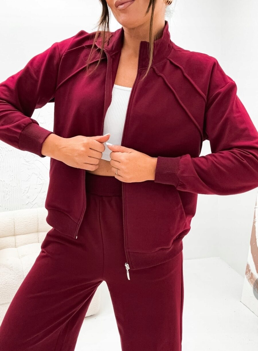 DRES DAMSKI KOMPLET DRESOWY BAWEŁNIANY SZEROKIE SPODNIE PRODUKT POLSKI L/XL - obrazek 4