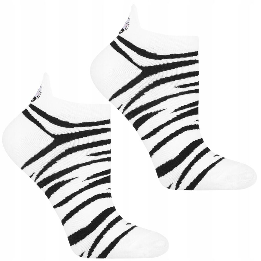 Skarpetki Stopki Damskie Niskie Skarpety ZEBRA Urocze MORAJ 3-PAK 35-38 - obrazek 5